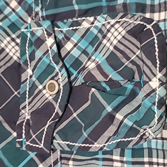 BKE SLIM-FIT STRETCH SNAP-BUTTON PLAID LONG-SLEEVE SHIRT - Picture 4 of 12